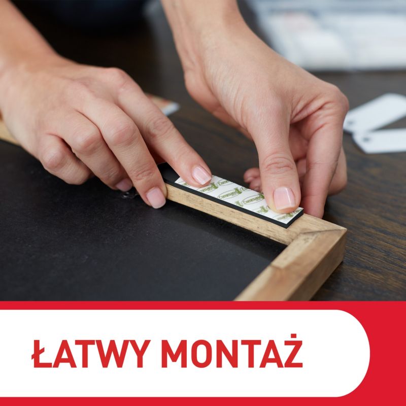 Rzepy Command zestaw 12 par małych i średnich
