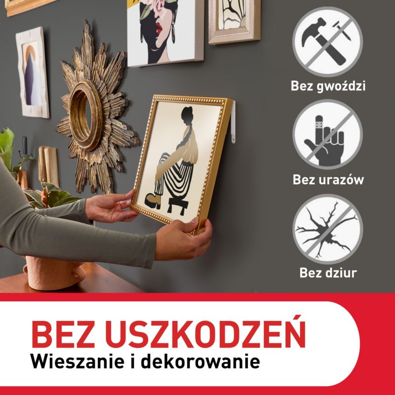 Rzepy Command zestaw 12 par małych i średnich