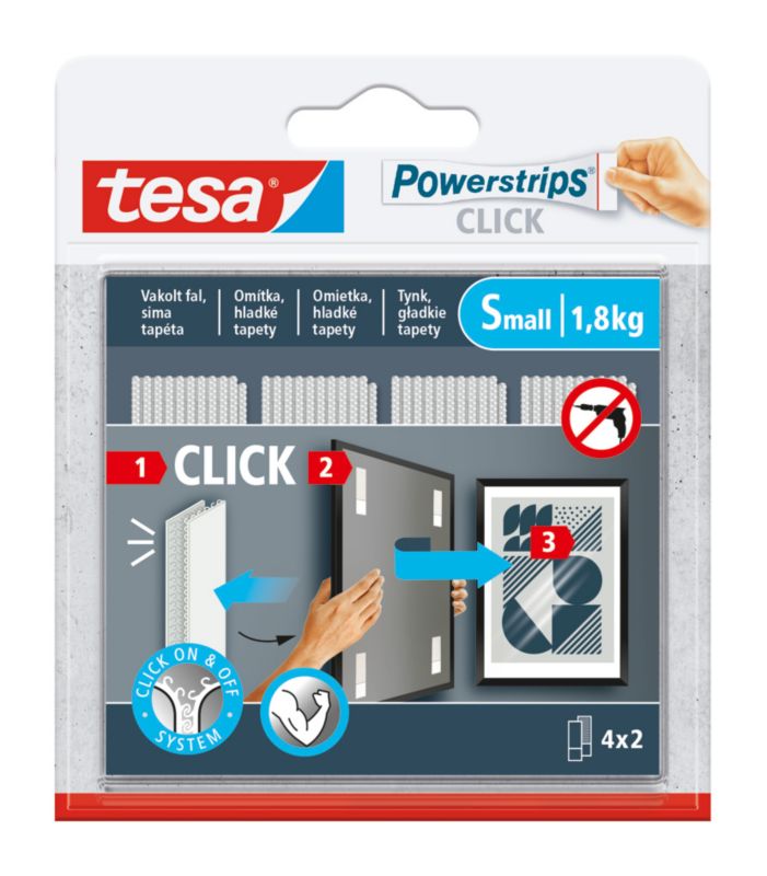 Rzepy do ramek Tesa Powerstrips Click 1,8 kg 4 sztuki