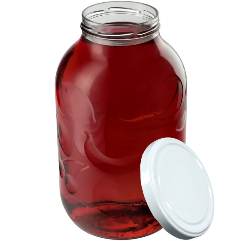 Słój KADAX 5000ml 100mm + wieczko białe 1 szt.