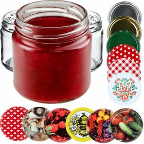 Słoik KADAX 200 ml Słoiki Na Przetwory Miód Szklany Wieczka Zakrętki fi 66 10 szt