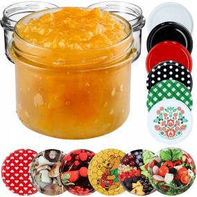 Słoik KADAX 235 ml Słoiki Na Przetwory Miód Szklany Wieczka Zakrętki fi 82 50 szt
