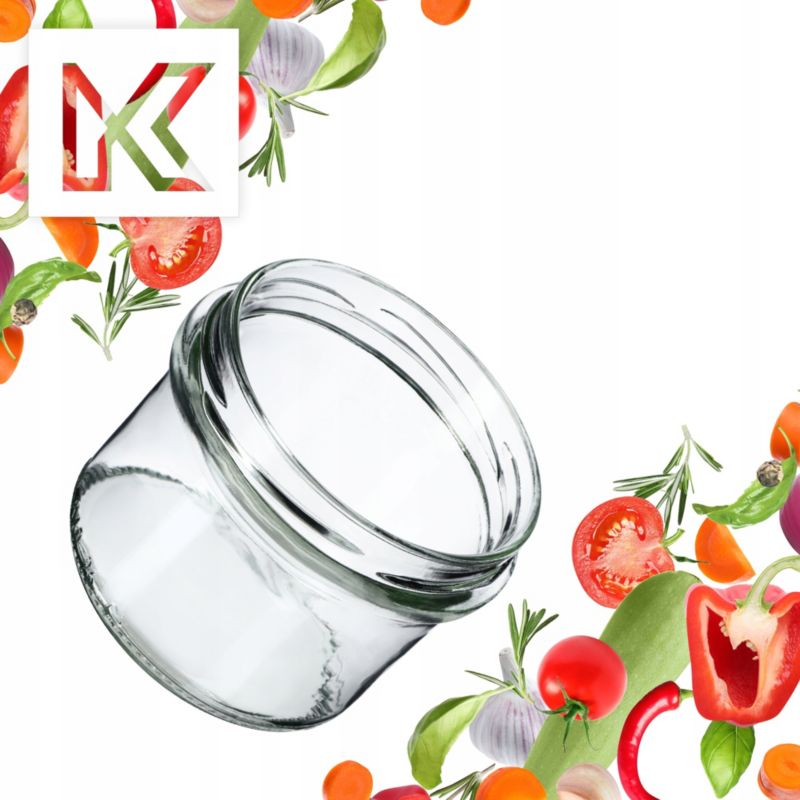 Słoik KADAX 235 ml Słoiki Na Przetwory Miód Szklany Wieczka Zakrętki fi 82 50 szt
