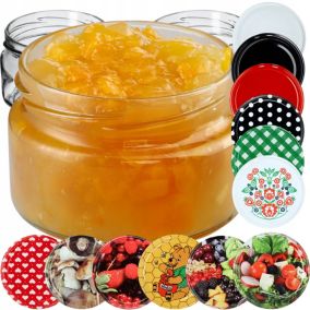 Słoik KADAX 250 ml Słoiki Na Przetwory Miód Szklany Wieczka Zakrętki fi 82 10 szt
