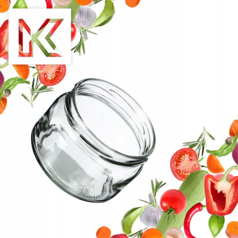 Słoik KADAX Słoiki 250ml Szklany Na Przetwory Dżem miód Do Świec 10 szt.