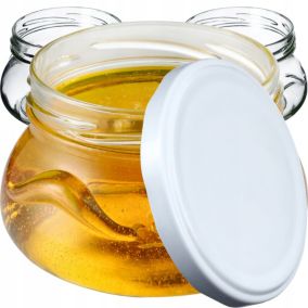 Słoik KADAX Słoiki 300ml Szklany Na Przetwory miód Dżem + Zakrętki Fi82 10 szt.