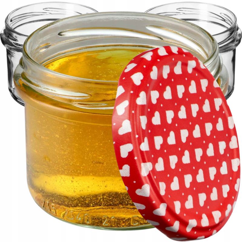 Słoik KADAX Szklany Słoiki 235ml Na Przetwory Dżem Pasztet Wieczka Fi82 10 szt.
