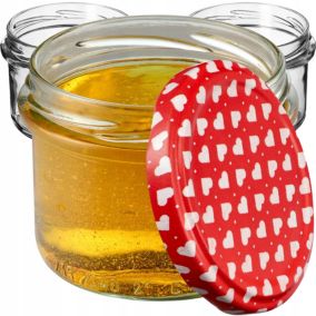 Słoik KADAX Szklany Słoiki 235ml Na Przetwory Dżem Pasztet Wieczka Fi82 10 szt.