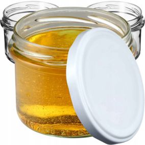 Słoik KADAX Szklany Słoiki 235ml Na Przetwory Dżem Pasztet Wieczka Fi82 10 szt.
