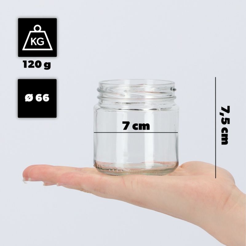 Słoiki KADAX 50x Słoik 200ml Szklany Słoiczek Na Przetwory Dżem miód Weki 50 szt.