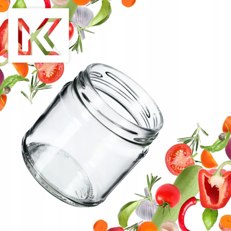 Słoiki KADAX 50x Słoik 200ml Szklany Słoiczek Na Przetwory Dżem miód Weki 50 szt.
