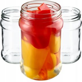 Słoiki KADAX Na Przetwory 315ml Słoik Słój Szklany Dżem miód Soki Weki 10 szt.