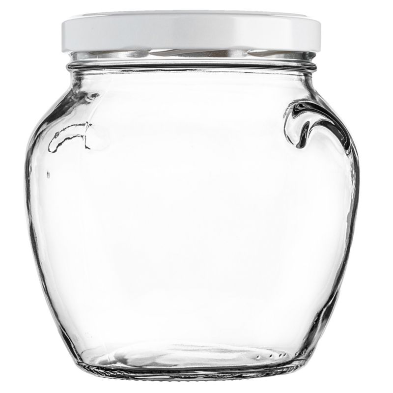 Słoiki KADAX na przetwory Sassa 1700ml 2 szt. 110mm + wieczka białe 2 szt.