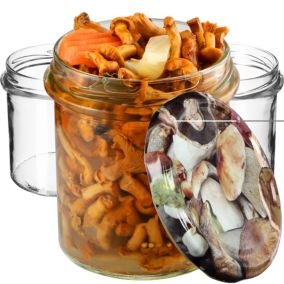 Słoiki KADAX Słoik 350ml Szklane Na Przetwory Dżem miód Zakrętki Fi82 10 szt.