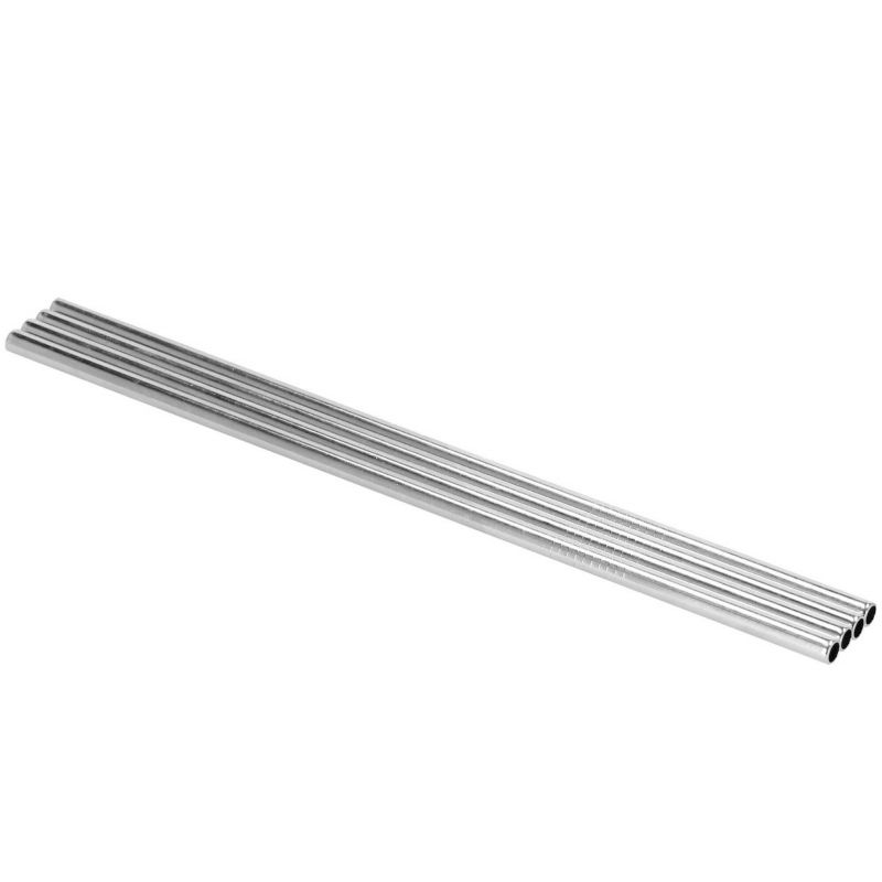 Słomki metalowe wielorazowe Springos 8 szt. 21,5 cm zestaw ze szczotkami i etui stal nierdzewna 1 kpl.