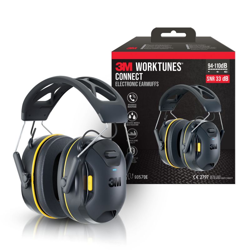 Słuchawki Ochronne 3M™ WorkTunes™ Connect Bluetooth, Nauszniki Bezprzewodowe, 1 szt.