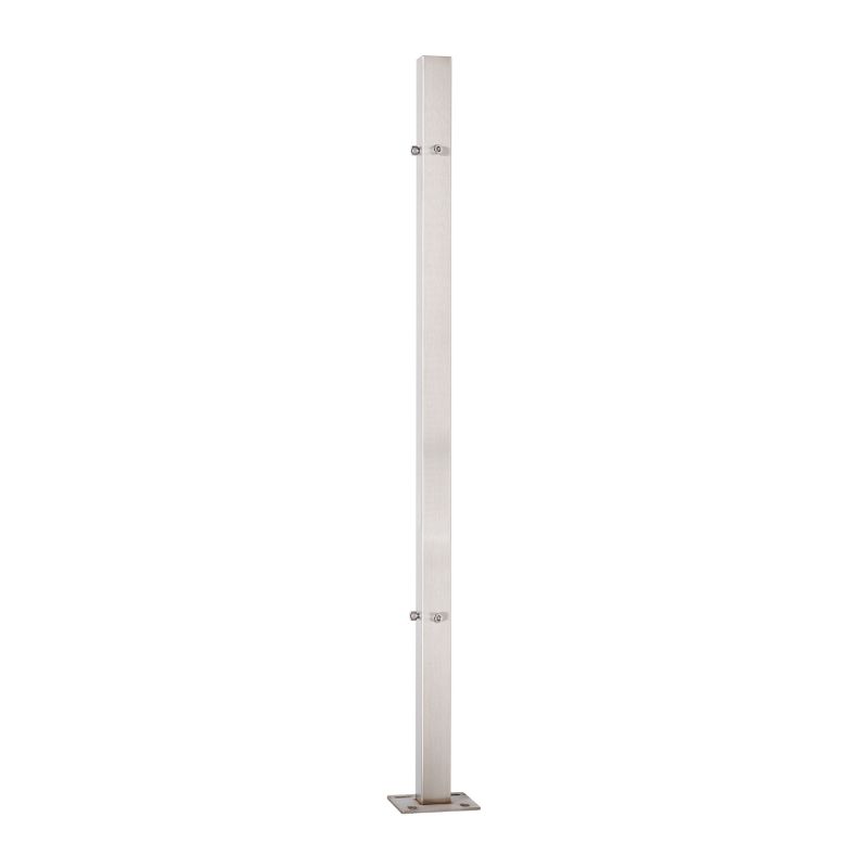 Słupek balustradowy PINOX narożny 40x40x98 1 mm - stal nierdzewna nieuzbrojony (Satyna)  1 szt