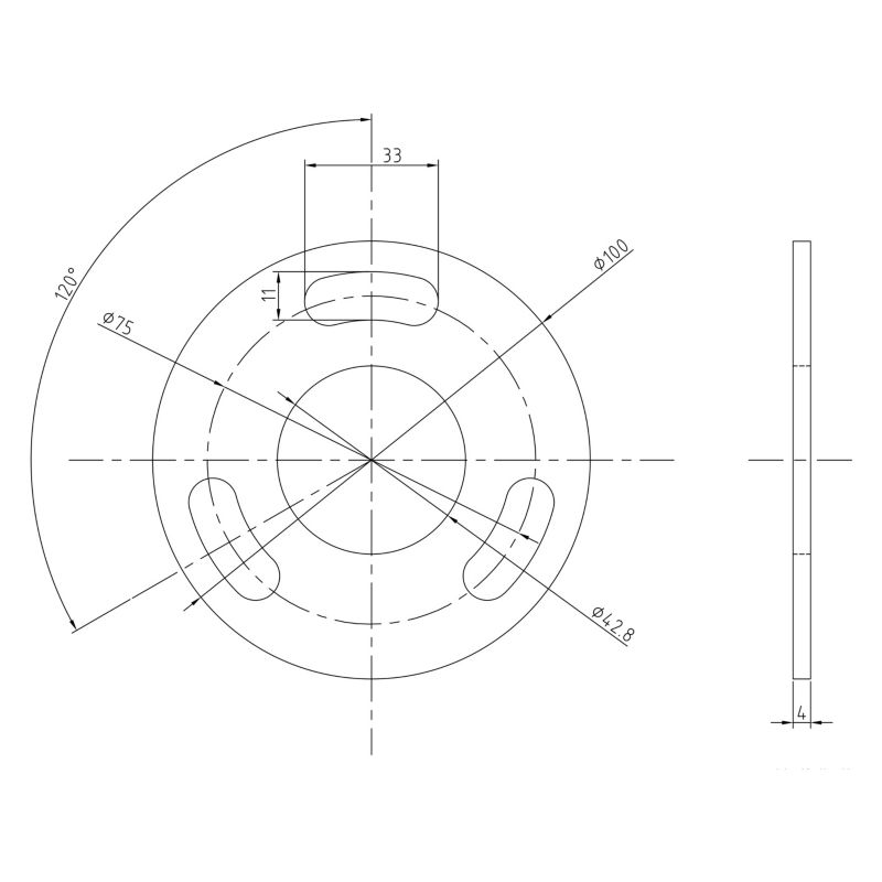 Słupek balustradowy PINOX narożny fi 42,4x88 1 mm - stal nierdzewna ...