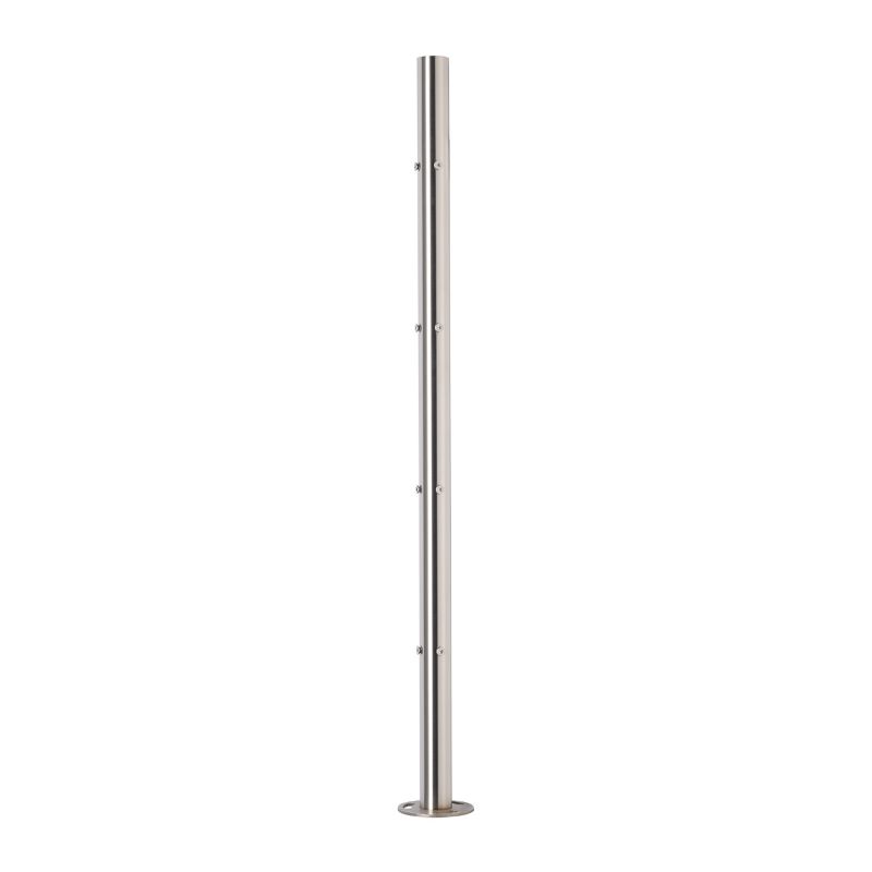 Słupek balustradowy PINOX narożny fi 42,4x98 1 mm - stal nierdzewna nieuzbrojony (Satyna)  1 szt