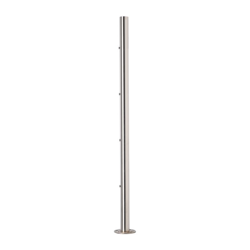 Słupek balustradowy PINOX środkowy fi 42,4x98 1 mm - stal nierdzewna nieuzbrojony (Satyna)  1 szt