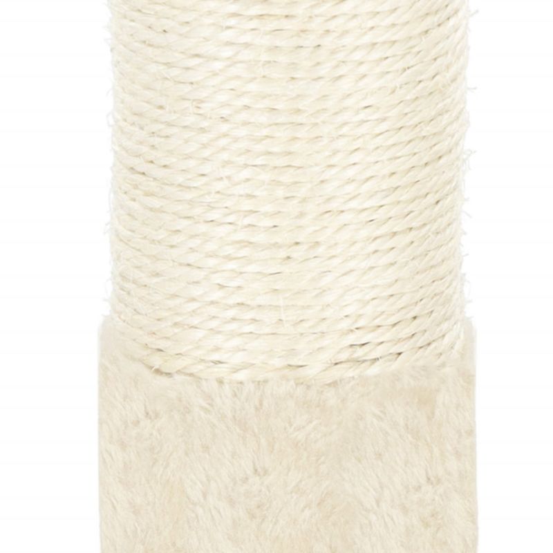 Słupek do drapania dla kota Springos sufitowy sizal drapak 245 - 260 cm kremowy 1 szt.
