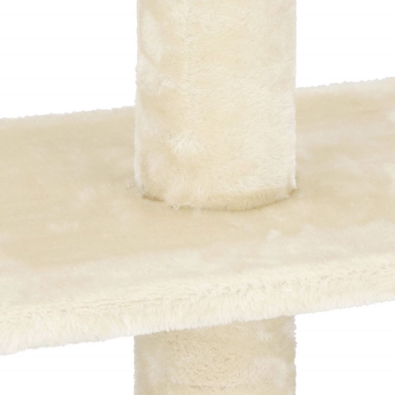 Słupek do drapania dla kota Springos sufitowy sizal drapak 245 - 260 cm kremowy 1 szt.