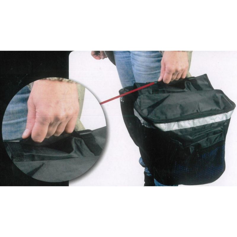 Sakwa Dunlop torba rowerowa na tył bagażnik xxl 26l  granatowa 1szt.