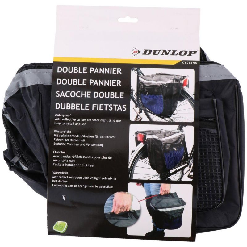 Sakwa Dunlop torba rowerowa na tył bagażnik xxl 26l  granatowa 1szt.