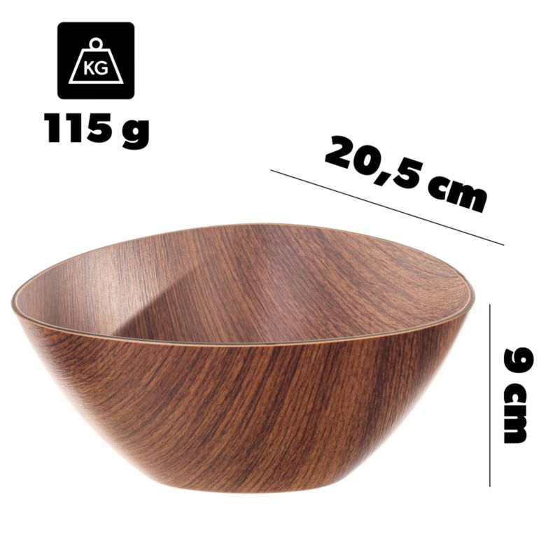Salaterka KADAX Plastikowa Trójkątna Do Sałatek 20cm 1szt.