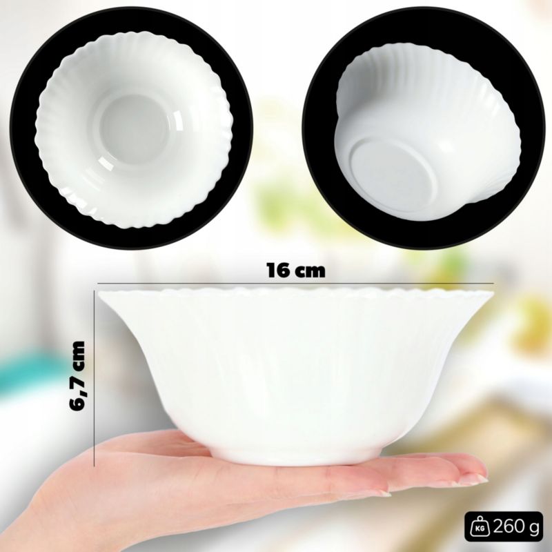 Salaterka KADAX Szklana Na Sałatkę Owoce 15cm 1szt.