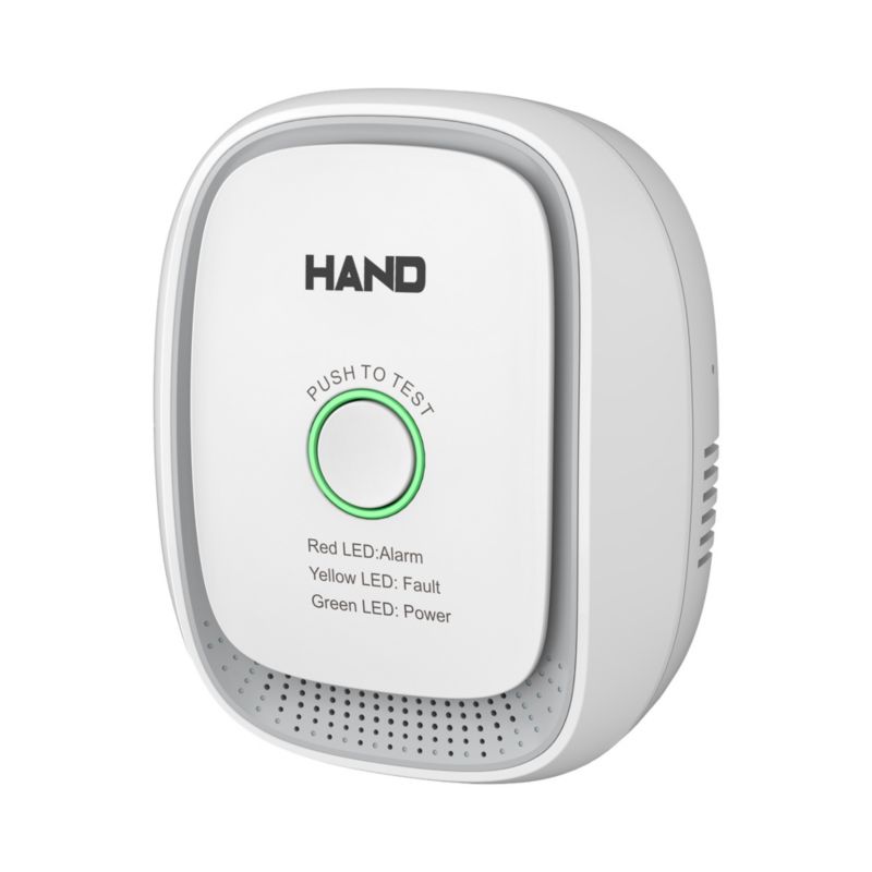 Samodzielny czujnik wycieku gazu ziemnego zasilany z gniazdka HAND, sensor półpr HAND 1 szt.