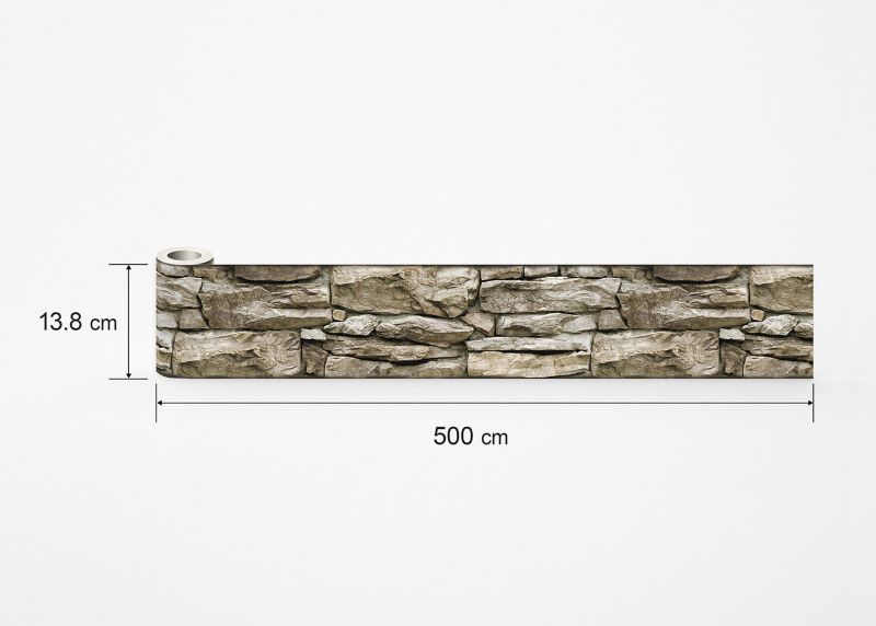 samoprzylepna granica tapety Sanders & Sanders ceglana ściana szaro-szarym 10 x 500 cm - 1 szt.