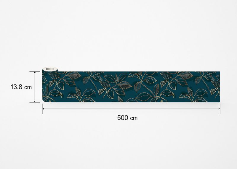 samoprzylepna granica tapety Sanders & Sanders przejrzeć ciemnoniebieskimIzłotym 10 x 500 cm - 1 szt.