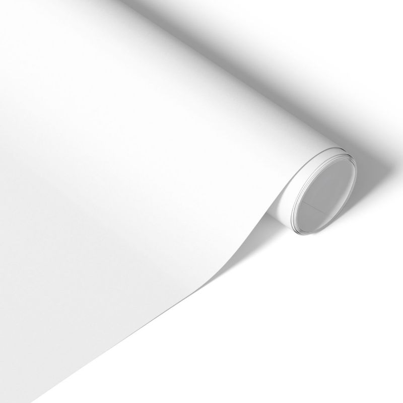 Samoprzylepna Okleina Meblowa Tulup 50x100 cm Czysta biel Okleina Na Biurko I Regał 1 rol.