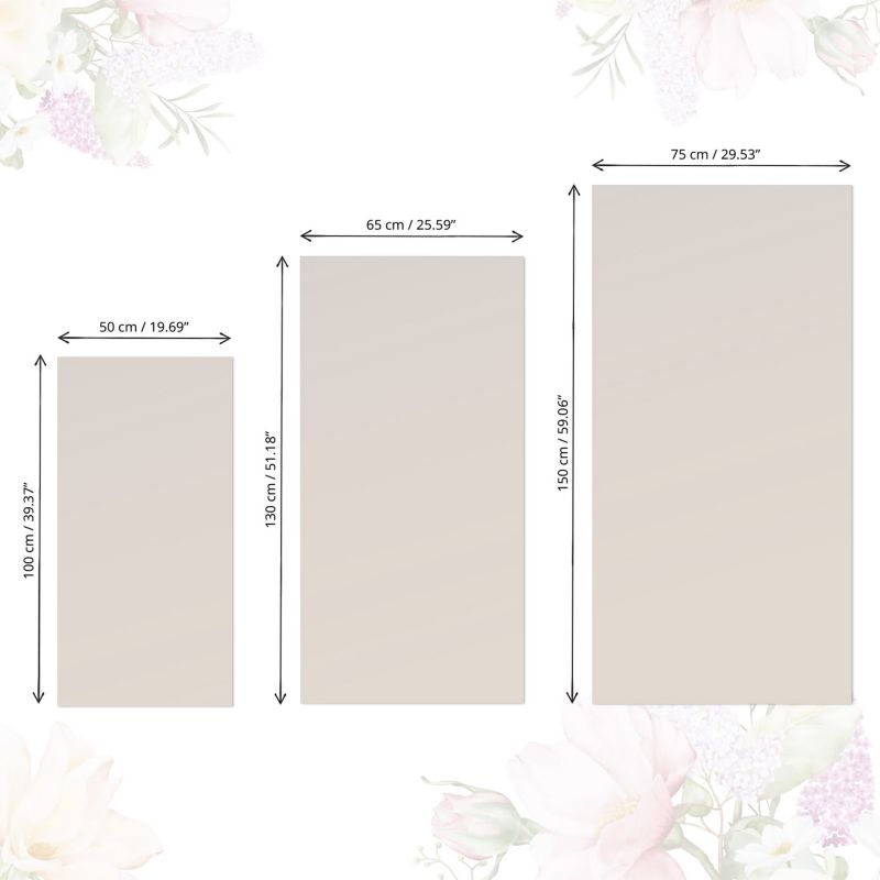 Samoprzylepna Okleina Meblowa Tulup 75x150 cm Beżowy kamienny Renowacja Mebli DIY 1 rol.