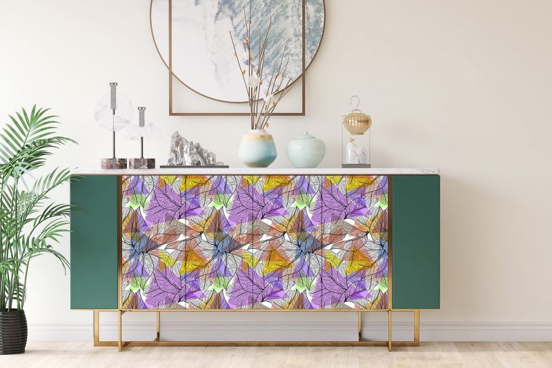 Samoprzylepna okleina Tulup 100x50 cm Abstrakcja liście 1 szt.