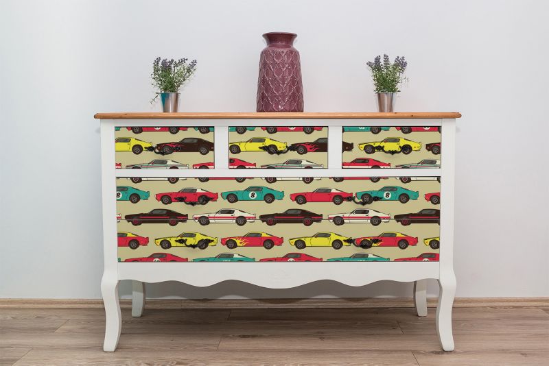Samoprzylepna okleina Tulup 100x50 cm Amerykańskie samochody 1 szt.