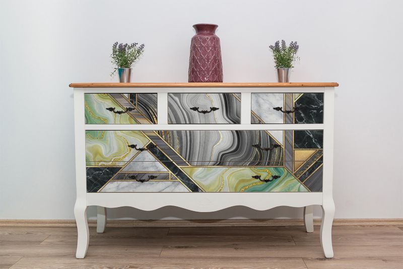 Samoprzylepna okleina Tulup 100x50 cm Art deco marmurowa abstrakcja 1 szt.