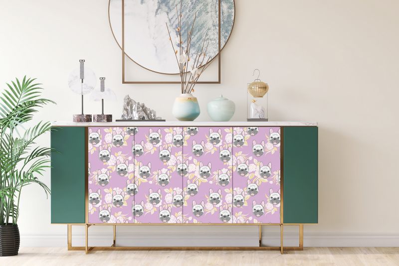 Samoprzylepna okleina Tulup 100x50 cm Buldog francuski 1 szt.