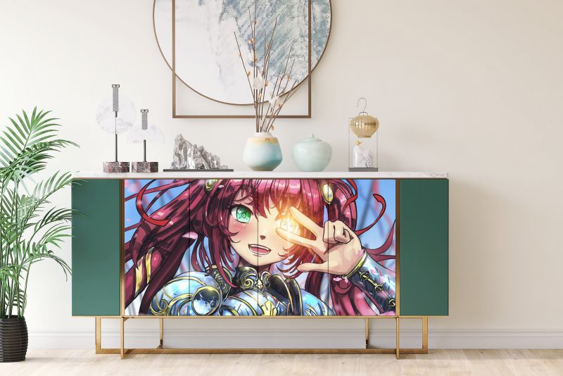 Samoprzylepna okleina Tulup 100x50 cm Dziewczyna anime 1 szt.