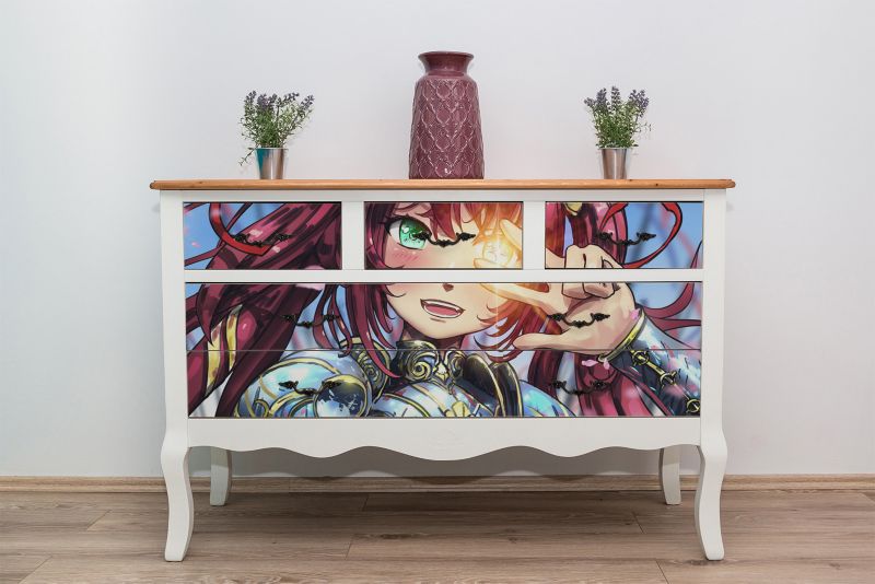 Samoprzylepna okleina Tulup 100x50 cm Dziewczyna anime 1 szt.