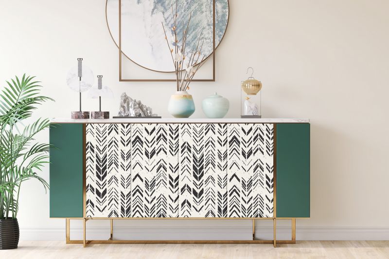 Samoprzylepna okleina Tulup 100x50 cm Egzotyczny wzór chevron 1 szt.