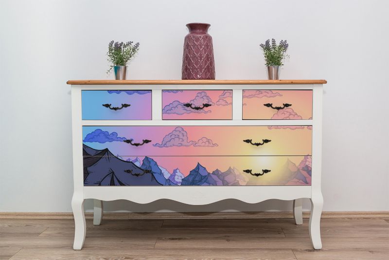 Samoprzylepna okleina Tulup 100x50 cm Góry chmury 1 szt.