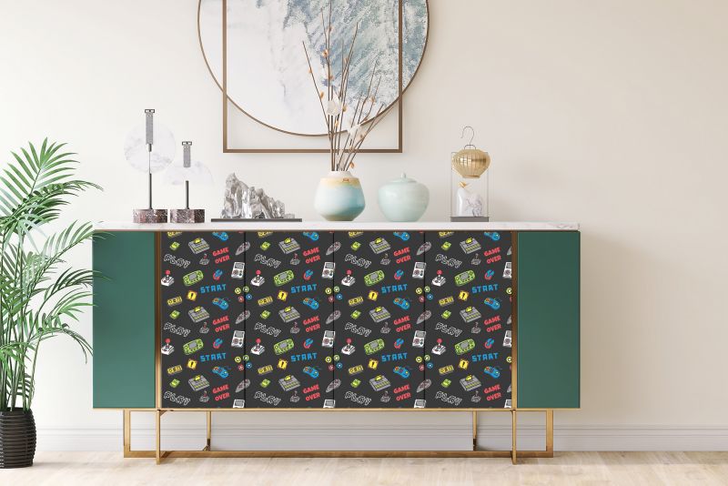 Samoprzylepna okleina Tulup 100x50 cm Gra konsola 1 szt.
