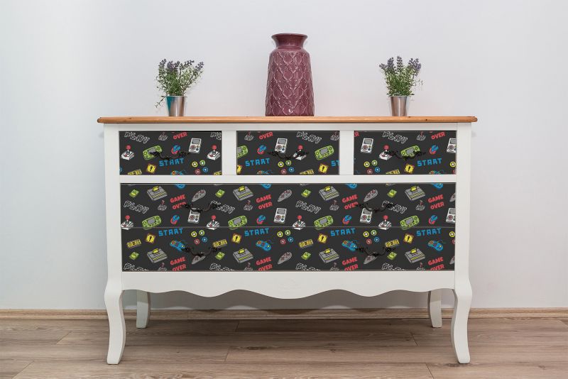 Samoprzylepna okleina Tulup 100x50 cm Gra konsola 1 szt.