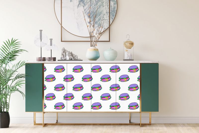 Samoprzylepna okleina Tulup 100x50 cm Hamburgery 1 szt.