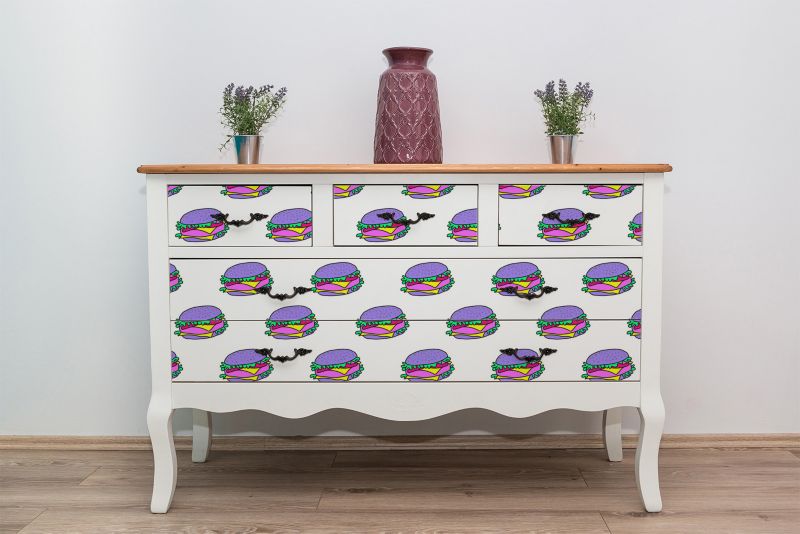 Samoprzylepna okleina Tulup 100x50 cm Hamburgery 1 szt.