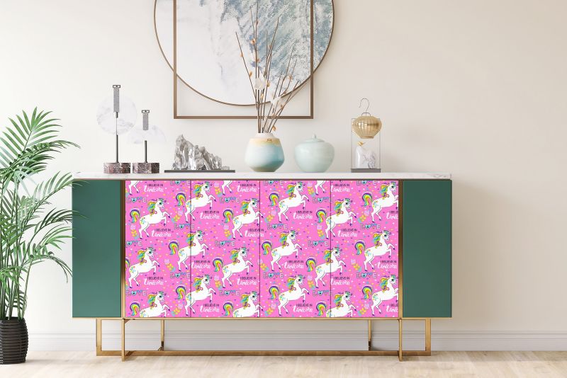 Samoprzylepna okleina Tulup 100x50 cm Jednorożce 1 szt.