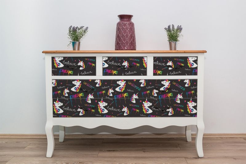 Samoprzylepna okleina Tulup 100x50 cm Jednorożce tęcza 1 szt.