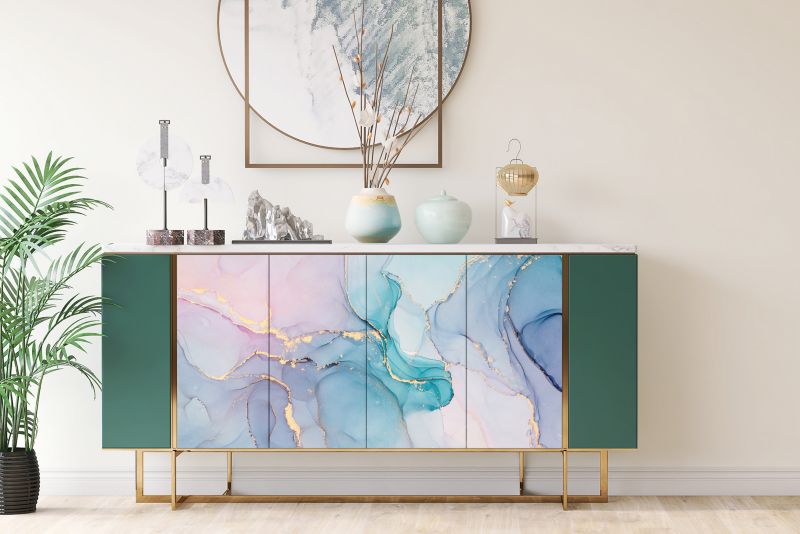 Samoprzylepna okleina Tulup 100x50 cm Kolorowy marmur 1 szt.